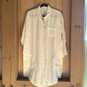 NWT white vikolino linen dress